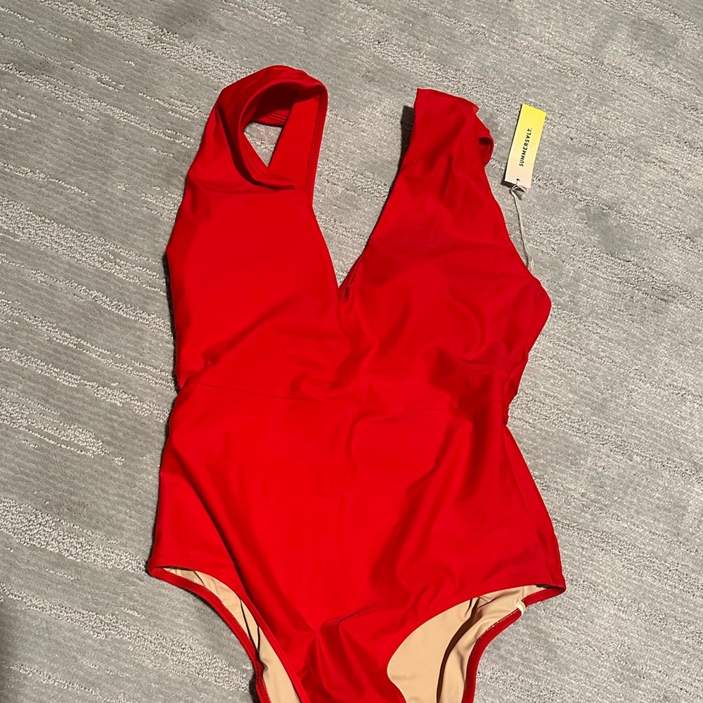 Summersalt Vibrant Red One-Piece Swimsuit